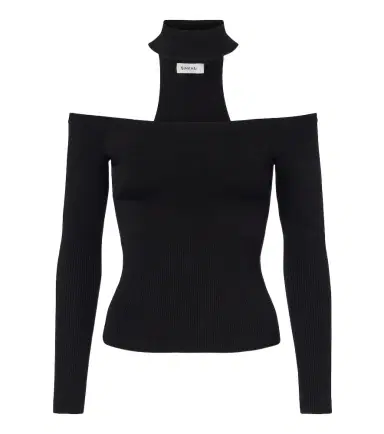 Simkhai Lila off-shoulder ribbed-knit top | Thumbnail 1