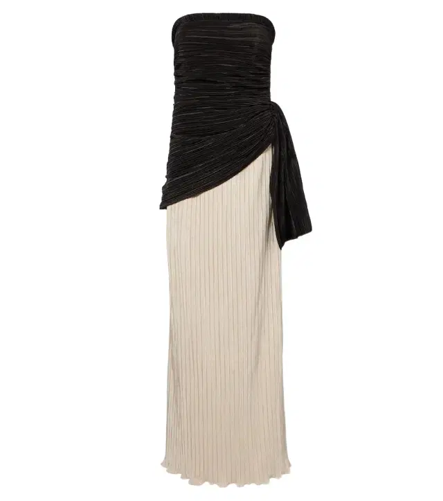 Simkhai Laia plissé bustier dress