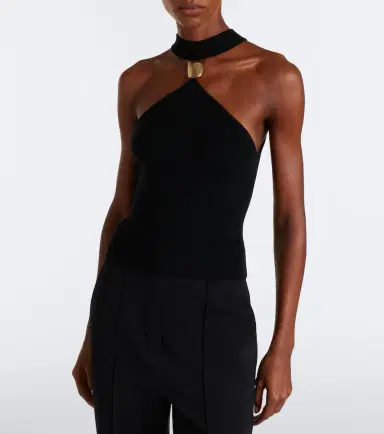 Simkhai Renlen embellished halterneck wool top | Thumbnail 6