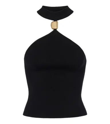 Simkhai Renlen embellished halterneck wool top | Thumbnail 1