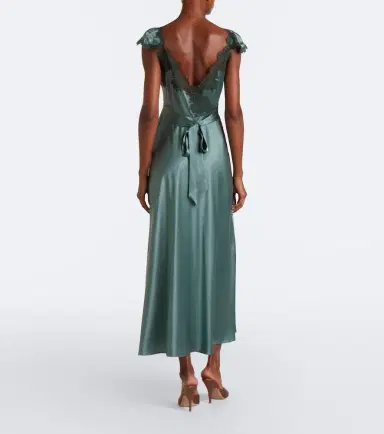 DÔEN Dôen Fiona lace-trimmed silk satin slip dress | Thumbnail 5 DÔEN Dôen Fiona lace-trimmed silk satin slip dress | Thumbnail 5
