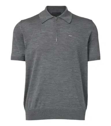 Prada Virgin wool polo sweater | Thumbnail 1