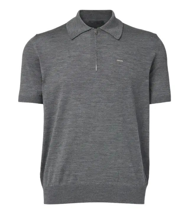 Prada Virgin wool polo sweater