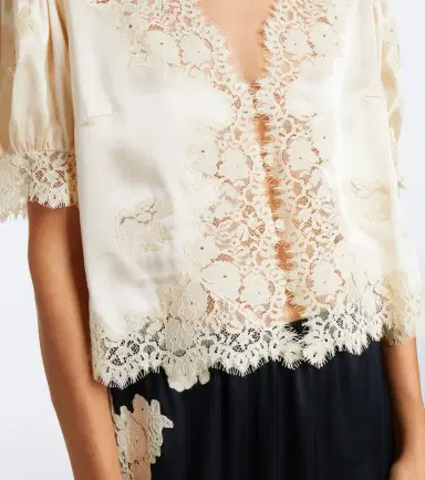 DÔEN Dôen Idella lace-trimmed silk satin top | Thumbnail 5 DÔEN Dôen Idella lace-trimmed silk satin top | Thumbnail 5