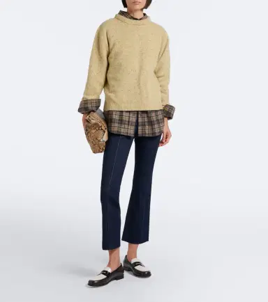 Veronica Beard Kimra cropped flared jeans | Thumbnail 7
