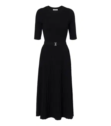 Veronica Beard Elthea belted ribbed-knit midi dress | Thumbnail 1 Veronica Beard Elthea belted ribbed-knit midi dress | Thumbnail 1