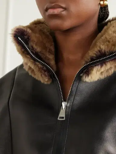STOULS So Linda Shearling-trimmed Leather Jacket | Thumbnail 5 STOULS So Linda Shearling-trimmed Leather Jacket | Thumbnail 5
