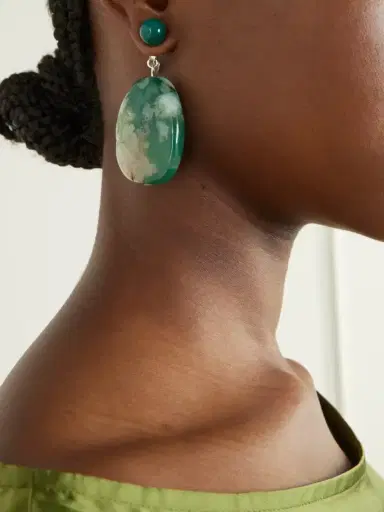 Completedworks Time Will Say Nothing But "i Told You So" Silver-plated Agate Earrings | Thumbnail 2