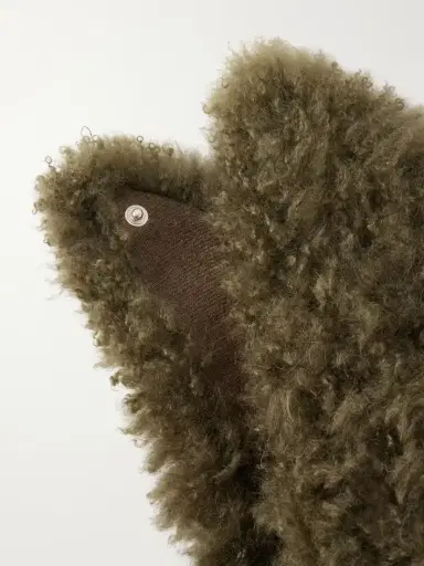 Yves Salomon Shearling And Wool Scarf | Thumbnail 3