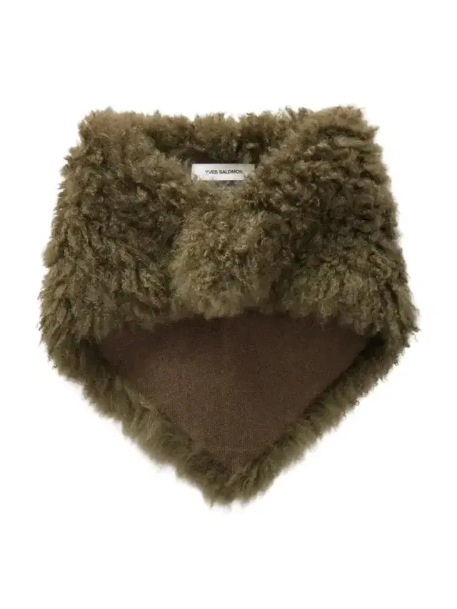 Yves Salomon Shearling And Wool Scarf