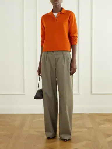 Allude Cashmere Polo Sweater | Thumbnail 2