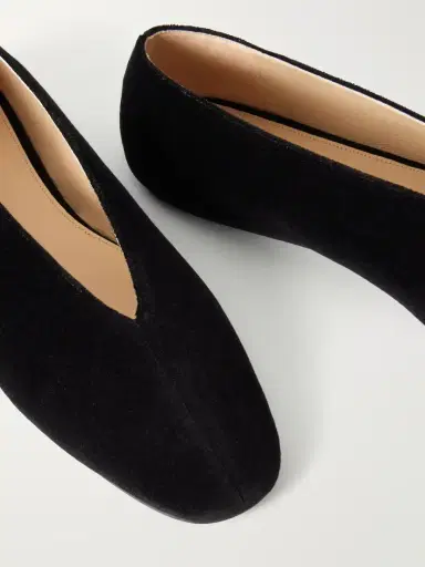Le Monde Béryl Olympia Cotton-velvet Flats | Thumbnail 5 Le Monde Béryl Olympia Cotton-velvet Flats | Thumbnail 5