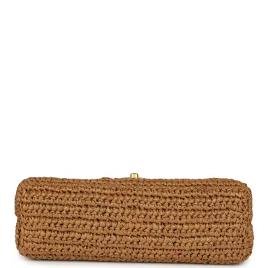 Chanel Chanel Small Kelly Shopper Dark Beige Raffia Brushed Gold Hardware | Thumbnail 6 Chanel Chanel Small Kelly Shopper Dark Beige Raffia Brushed Gold Hardware | Thumbnail 6