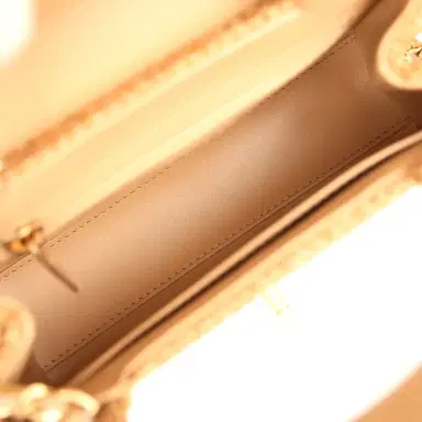 Chanel Chanel Small Kelly Shopper Dark Beige Raffia Brushed Gold Hardware | Thumbnail 8 Chanel Chanel Small Kelly Shopper Dark Beige Raffia Brushed Gold Hardware | Thumbnail 8