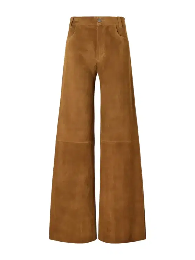 STOULS Lilou Cropped Suede Wide-leg Pants