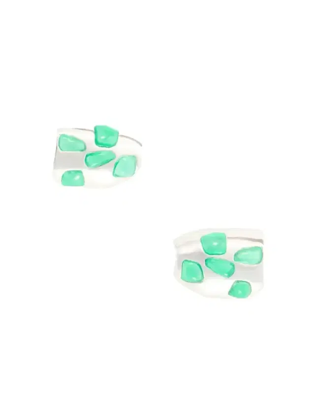 Completedworks Cobblestones Silver-plated Resin Earrings