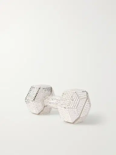 Judith Leiber Couture Disco Crystal-embellished Silver-tone Clutch | Thumbnail 4