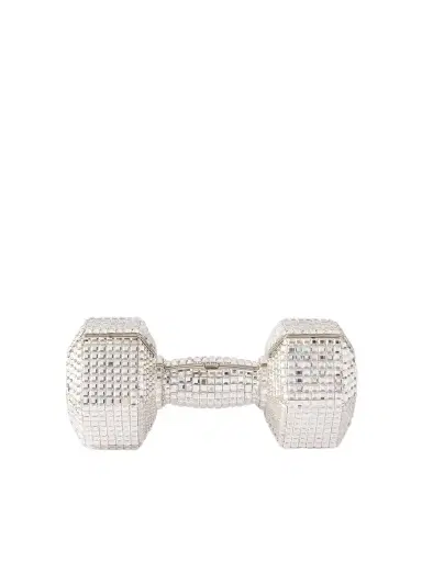 Judith Leiber Couture Disco Crystal-embellished Silver-tone Clutch | Thumbnail 1