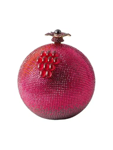 Judith Leiber Couture Pomegranate Crystal-embellished Gold-tone Clutch | Thumbnail 1