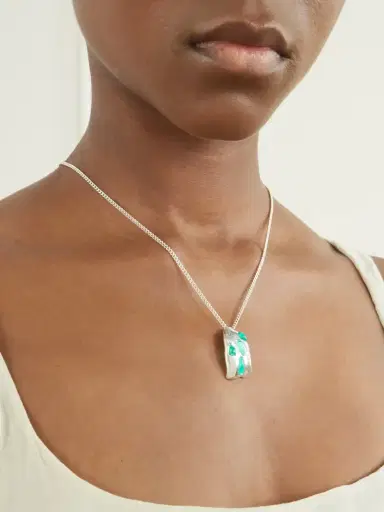 Completedworks Cobblestones Silver-plated Resin Pendant Necklace | Thumbnail 2