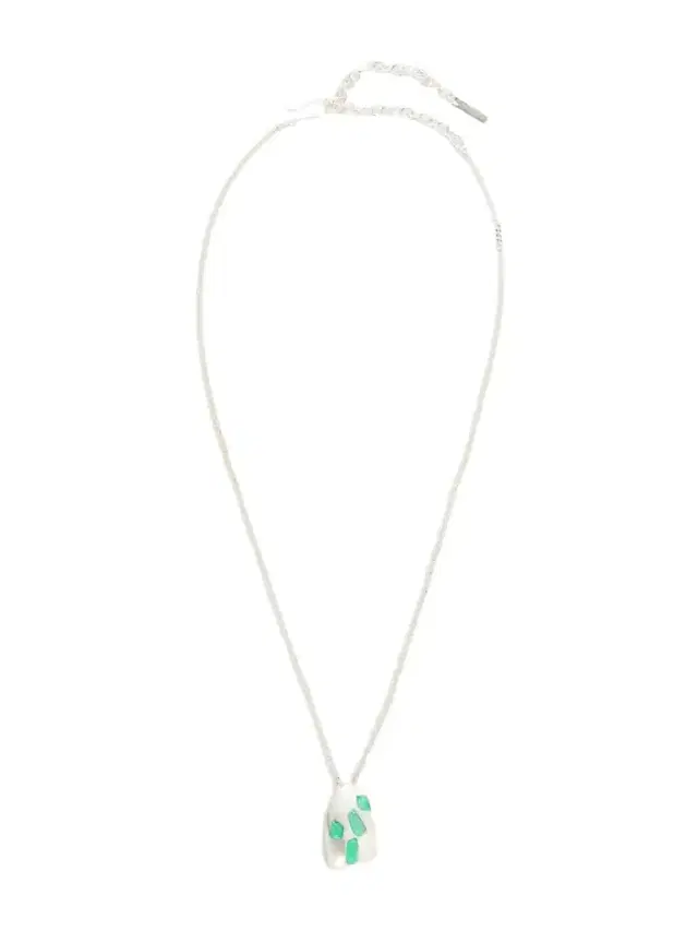 Completedworks Cobblestones Silver-plated Resin Pendant Necklace
