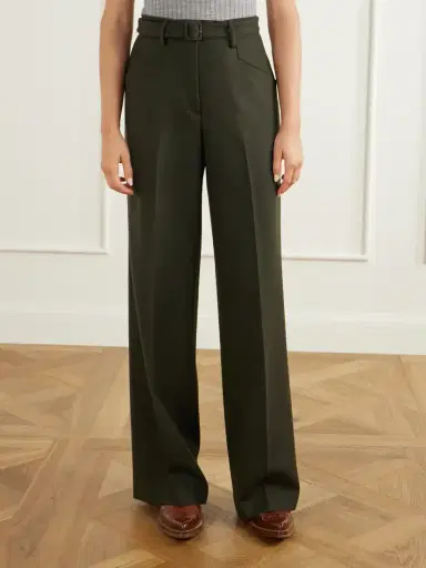 Gabriela Hearst Norman Belted Wool Straight-leg Pants | Thumbnail 3 Gabriela Hearst Norman Belted Wool Straight-leg Pants | Thumbnail 3