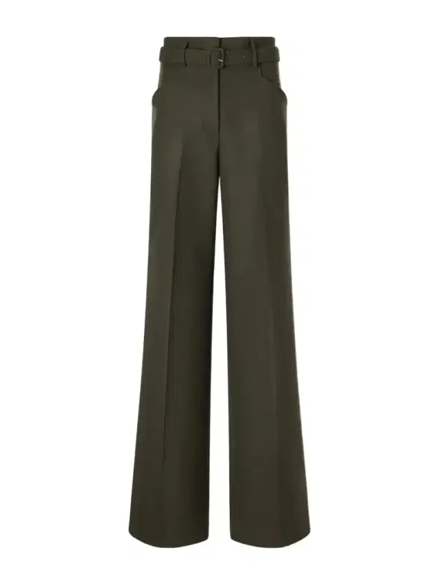 Gabriela Hearst Norman Belted Wool Straight-leg Pants