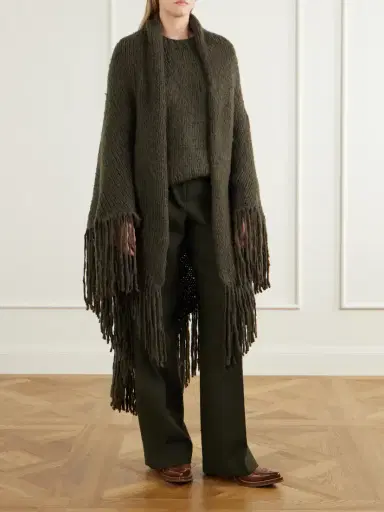 Gabriela Hearst Lauren Fringed Cashmere Wrap | Thumbnail 2