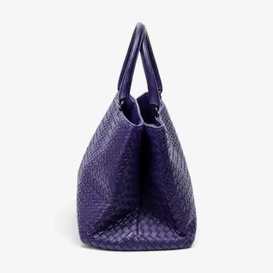 Bottega Veneta Bottega Veneta Milano Purple Calf Leather Tote Bag by The Solist | Thumbnail 3