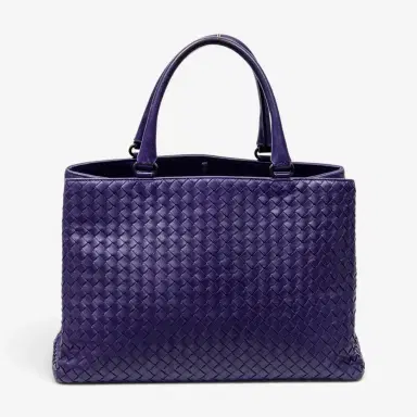 Bottega Veneta Bottega Veneta Milano Purple Calf Leather Tote Bag by The Solist | Thumbnail 5