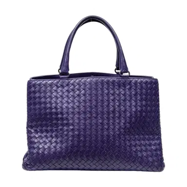 Bottega Veneta Bottega Veneta Milano Purple Calf Leather Tote Bag by The Solist | Thumbnail 1