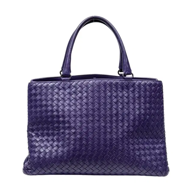 Bottega Veneta Bottega Veneta Milano Purple Calf Leather Tote Bag by The Solist