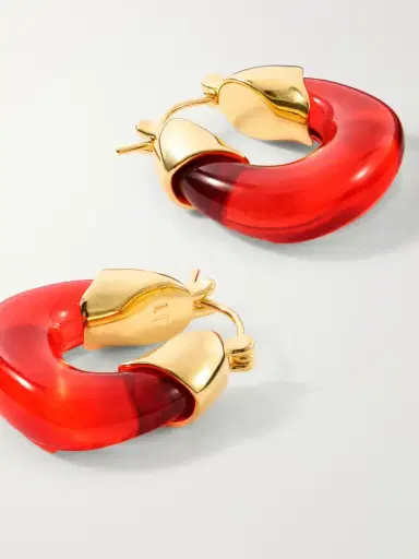 Lizzie Fortunato Gold-plated Resin Earrings | Thumbnail 3