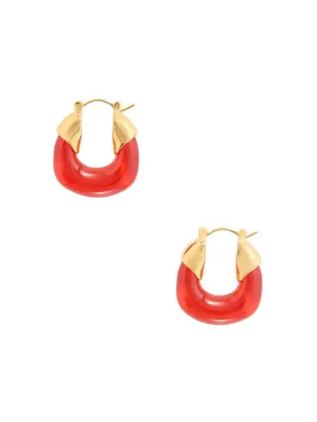 Lizzie Fortunato Gold-plated Resin Earrings