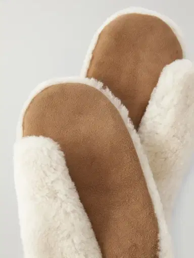 Yves Salomon Shearling-trimmed Suede Gloves | Thumbnail 2