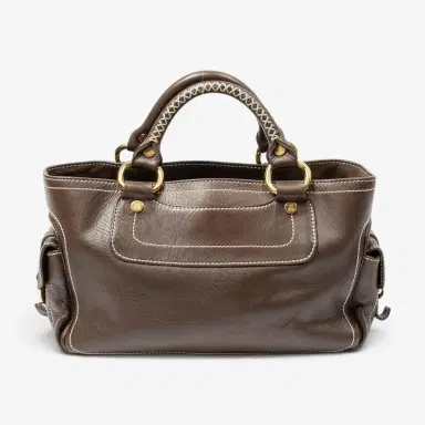 Celine Celine Boogie Brown Calf Leather Top Handle by The Solist | Thumbnail 4