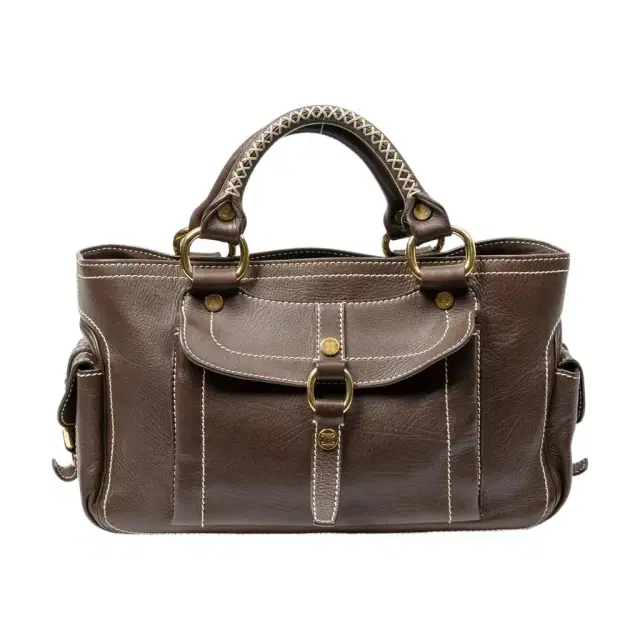 Celine Celine Boogie Brown Calf Leather Top Handle by The Solist