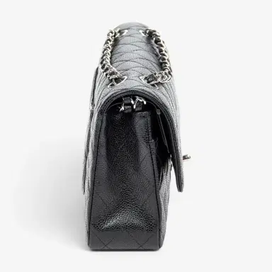 Chanel Chanel Classic Black Calf Leather Double Flap Bag by The Solist | Thumbnail 4