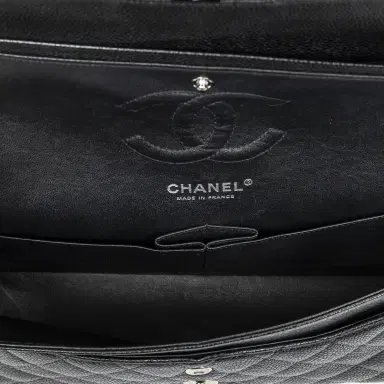 Chanel Chanel Classic Black Calf Leather Double Flap Bag by The Solist | Thumbnail 9