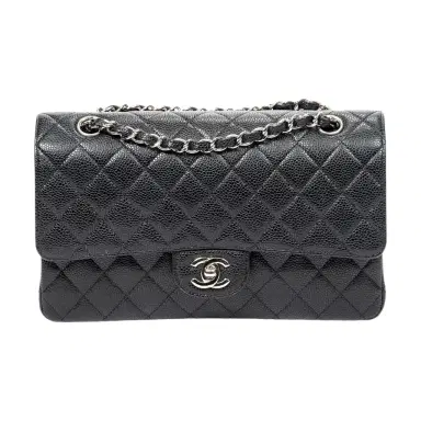 Chanel Chanel Classic Black Calf Leather Double Flap Bag by The Solist | Thumbnail 1