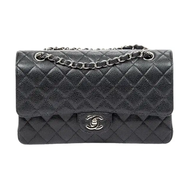 Chanel Chanel Classic Black Calf Leather Double Flap Bag by The Solist