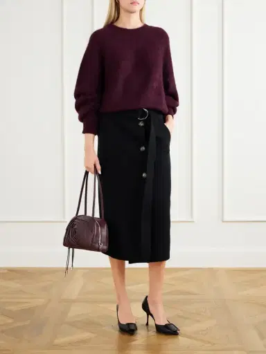 Roger Vivier Roseline Leather Shoulder Bag | Thumbnail 3 Roger Vivier Roseline Leather Shoulder Bag | Thumbnail 3