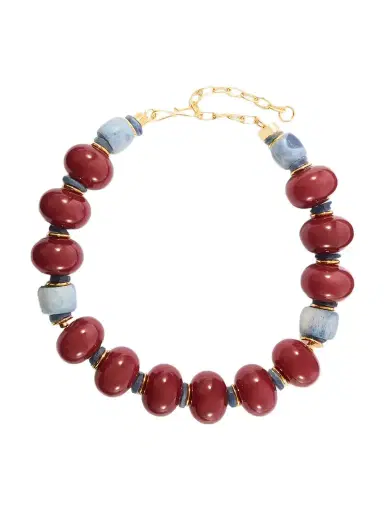 Lizzie Fortunato Cosmos Gold-plated Bone And Kyanite Necklace | Thumbnail 1