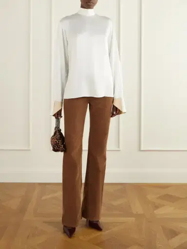 Stella McCartney Tie-detailed Satin Blouse | Thumbnail 2 Stella McCartney Tie-detailed Satin Blouse | Thumbnail 2