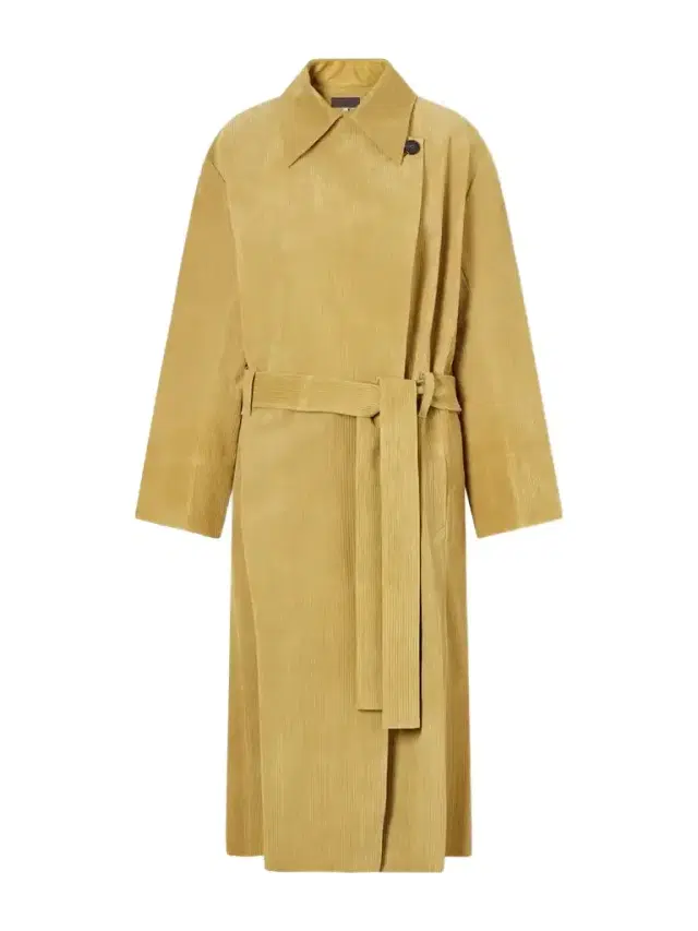 STOULS Wyatt Belted Corduroy Suede Coat