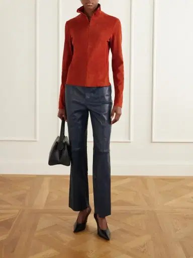 STOULS Benny Paneled Straight-leg Leather Pants | Thumbnail 2