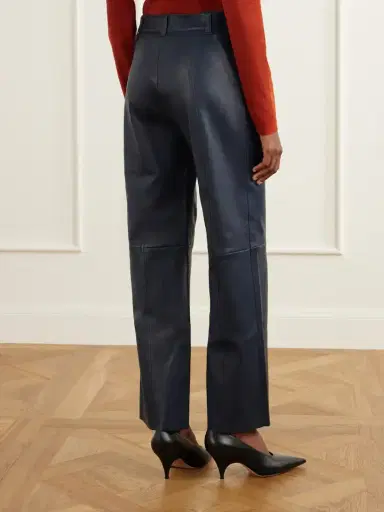 STOULS Benny Paneled Straight-leg Leather Pants | Thumbnail 4