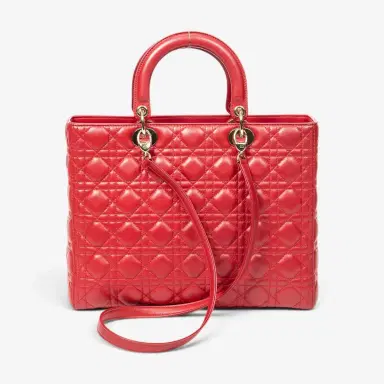 Christian Dior Dior Lady Dior Red Calf Leather Large Zip Shoulder Bag by The Solist | Thumbnail 5 Christian Dior Dior Lady Dior Red Calf Leather Large Zip Shoulder Bag by The Solist | Thumbnail 5