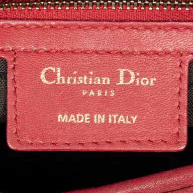 Christian Dior Dior Lady Dior Red Calf Leather Large Zip Shoulder Bag by The Solist | Thumbnail 9 Christian Dior Dior Lady Dior Red Calf Leather Large Zip Shoulder Bag by The Solist | Thumbnail 9