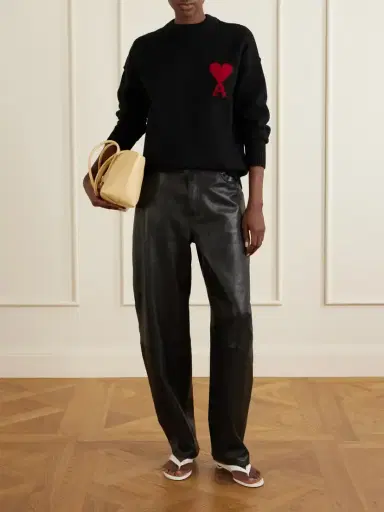 AMI PARIS Intarsia Wool Sweater | Thumbnail 2